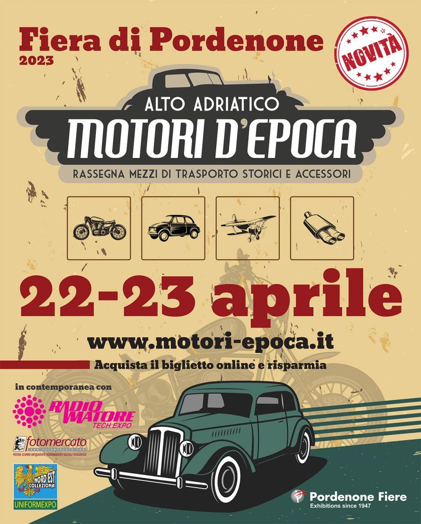 Prima edizione di Alto Adriatico Motori d’Epoca in contemporanea con Radioamatore 2 4 MDE 2023 EpocAuto 230x288 1 - Radioamatore Fiera 3